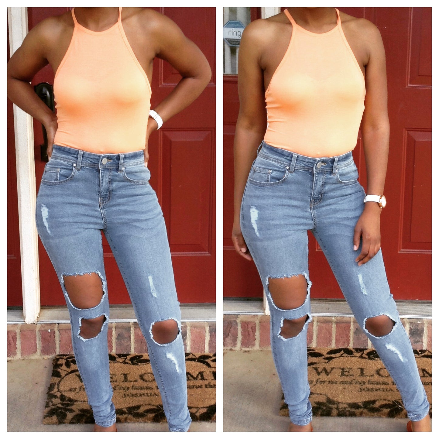 Light Denim Distressed Jean