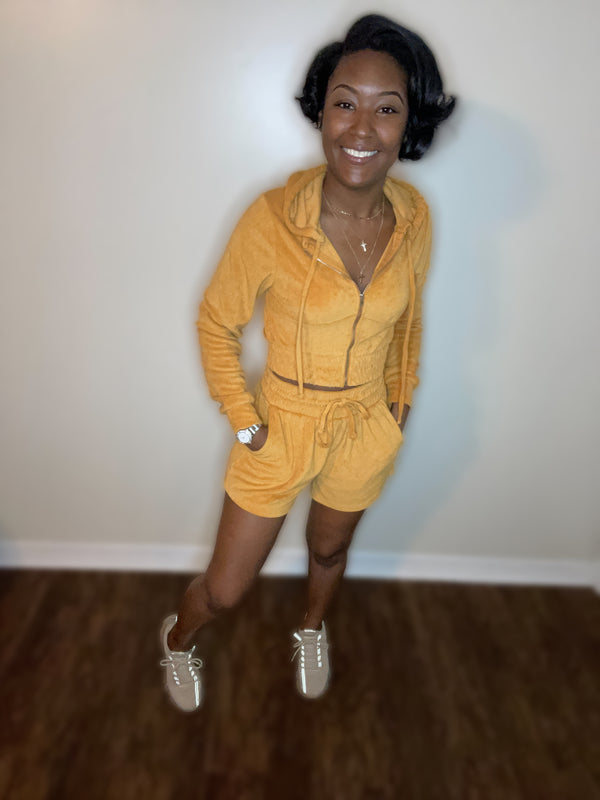 Need Some Lovin Short Set(Mustard)