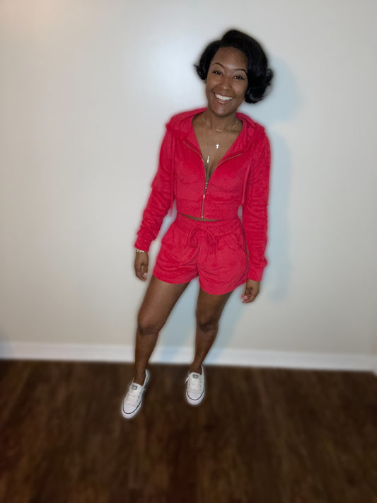 Need Some Lovin Short Set(Red)